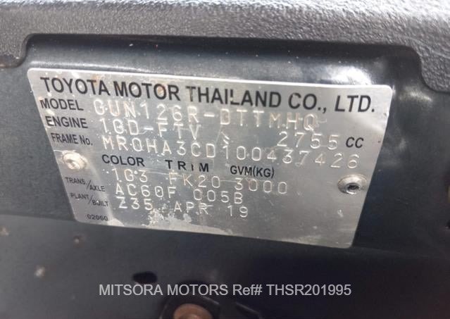 
								2019 TOYOTA HILUX SR5 full									